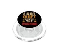 Me quedé Tranquilo Que era la Advertencia introvertido Humor sarcástico PopSockets PopGrip para MagSafe