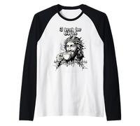 Me rezo para el café - Popular Coffee Iglesia Camiseta Manga Raglan