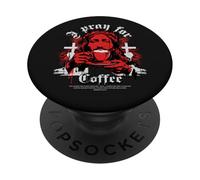 Me rezo para el café - Popular Coffee Iglesia PopSockets PopGrip Adhesivo