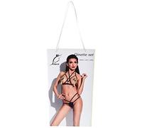 Me Seduce ME SEDUCE - Juego de ginette (talla L/XL), color negro