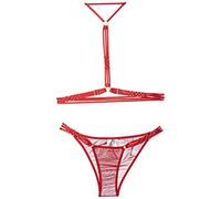 Me-Seduce Ginny Set Dos Piezas Rojo S/M - Conjunto Elegante Para Realzar Tu Confianza - L/XL