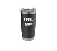 Me siento bien positiva Vaso térmico de acero inoxidable de doble pared