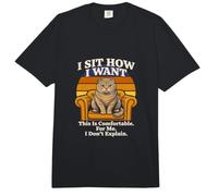 Me Siento como Quiero una Actitud cómoda de Gato Retro Comfort Colors Adult Heavyweight T-Shirt