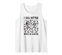 Me Siento Mejor Cuando Estoy Bailando Cita de Baile Retro Camiseta sin Mangas