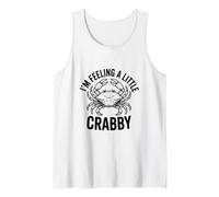 Me Siento un Poco de Humor de Cangrejo Lindo Camiseta sin Mangas