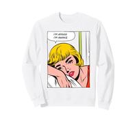 Me Temo Que Estoy Despierto Cita Divertida Cómica Retro Sudadera