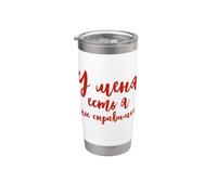 Me Tengo Que Decir En Ruso Disfraz De Rusia Para Rusos Vaso térmico de acero inoxidable de doble pared