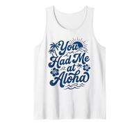 Me tenías en Aloha Tropical Hawaii Beach Sunset Vibes Surf Camiseta sin Mangas