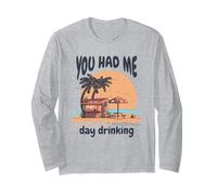 Me tenías en el día Beber viaje playa puesta de sol tiki bar Manga Larga