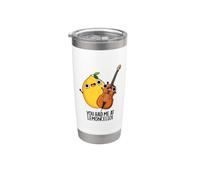 Me tenías en el juego de palabras divertido de limón y violonchelo Vaso térmico de acero inoxidable de doble pared