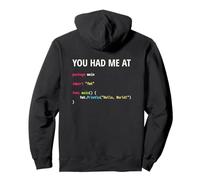 Me tenías en Hello World - Go Programmer in Love Design Sudadera con Capucha