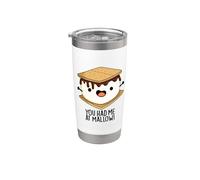 Me tenías en malva divertido juego de palabras Vaso térmico de acero inoxidable de doble pared