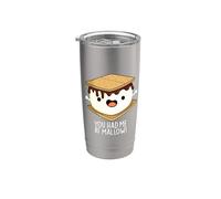 Me tenías en malva divertido juego de palabras Vaso térmico de acero inoxidable de doble pared