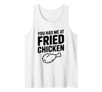 Me tenías en Pollo Frito Amante de la Comida Divertida Camiseta sin Mangas