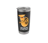 Me tenías en suave divertido juego de palabras de tuba Vaso térmico de acero inoxidable de doble pared