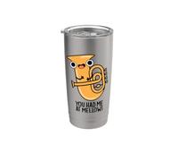 Me tenías en suave divertido juego de palabras de tuba Vaso térmico de acero inoxidable de doble pared