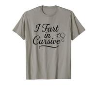 Me tiro un pedo en cursiva: humor divertido y elegante flatulencia Camiseta