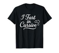 Me tiro un pedo en cursiva: humor divertido y elegante flatulencia Camiseta