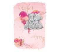 Me To You Bear Tarjeta de San Valentín con texto Happy Heart