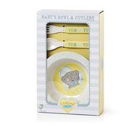 Me To You G92G0031 - Juego de vajilla de Tiny Tatty infantil: cuenco 15.5 cm, tenedor y cuchillo de 14 cm