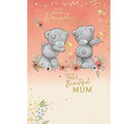 Me To You Tarjeta del día de la madre con oso de hija e hijo