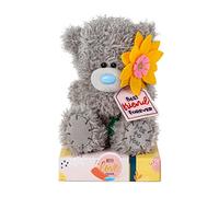 Me To You Tatty Teddy Bear Holding 'Best Friend Forever' Flower Felpa, Color Gris, Medium (Carte Blanche AP701110)