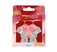 Me To You Tatty Teddy - Llavero de dos partes con texto en inglés "Love You More", colección oficial del día de San Valentín, Red, Talla única