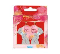 Me To You Tatty Teddy - Llavero de dos partes con texto en inglés "Love You More", colección oficial del día de San Valentín, Red, Talla única