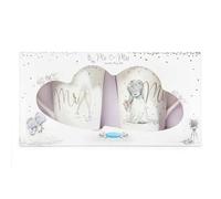 Me To You Tatty Teddy Mr & Mrs - Juego de taza doble para regalo, colección oficial de bodas, color blanco