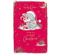 Me To You Tatty Teddy - Tarjeta de Navidad con texto en inglés "To A Lovely Nan", colección oficial