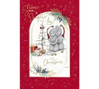 Me To You Tatty Teddy - Tarjeta de Navidad con texto en inglés "To A Son & Daughter-In-Law (15,2 x 22,8 cm), colección oficial
