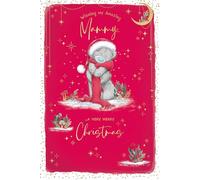 Me To You Tatty Teddy - Tarjeta de Navidad con texto en inglés "To An Amazing Mammy, Tatty Teddy In The Snow", 15,2 x 22,4 cm, colección oficial