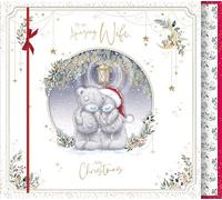 Me To You Tatty Teddy - Tarjeta de Navidad hecha a mano en caja extragrande, 30,5 x 35,5 cm, colección oficial