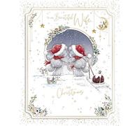 Me To You Tatty Teddy - Tarjeta de Navidad hecha a mano para mi hermosa esposa, colección oficial