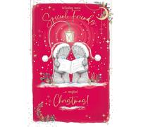 Me To You Tatty Teddy - Tarjeta de Navidad para amigos especiales, bonita tarjeta con inserto de papel ilustrado, 15,2 x 22,4 cm, colección oficial