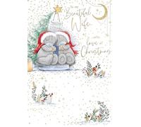Me To You Tatty Teddy - Tarjeta de Navidad para mi hermosa esposa, colección oficial