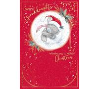 Me To You Tatty Teddy - Tarjeta de Navidad para nieta, 15,2 x 22,4 cm, colección oficial