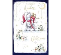 Me To You Tatty Teddy - Tarjeta de Navidad para sobrino especial, peluche con regalo, 12,7 x 20,3 cm, colección oficial de cuadernos de bocetos