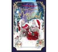 Me to You Tatty Teddy - Tarjeta de recuerdo de Navidad 3D para mamá y papá, colección oficial