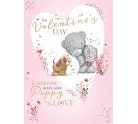 Me to You Tatty Teddy - Tarjeta de San Valentín con texto en inglés "Puppy Love" del perro, 12,7 x 17,8 cm, colección oficial