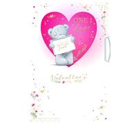 Me to You Tatty Teddy - Tarjeta de San Valentín hecha a mano con rueda giratoria, 15,2 x 22,8 cm, colección oficial