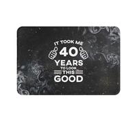 Me Tomó 40 Años Lucir Así De Bien Felpudos Cómoda Alfombra Exterior Secado Rápido Felpudos Entrada para Interior Pasillo Exterior 40X60Cm