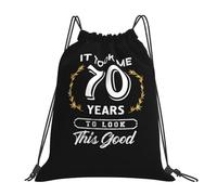 Me Tomó 70 Años Lucir Así De Bien Unisex Mochila De Cuerdas Gran Capacidad Bolsa De Deporte Plegable Bolsa De Gimnasio Para Yoga Baloncesto Senderismo
