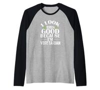 ME VE Este Buen Humor Vegetariano Camiseta Manga Raglan