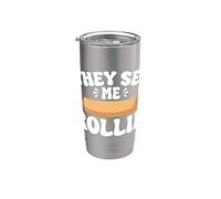 Me ven Rollin Vaso térmico de acero inoxidable de doble pared