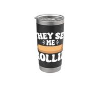 Me ven Rollin Vaso térmico de acero inoxidable de doble pared
