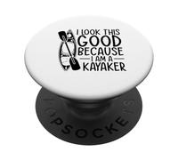 Me Veo así de Bien Porque Soy un Kayaker Funny Kayaking PopSockets PopGrip Adhesivo