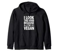 Me Veo así de Bien Porque Soy Vegano Sudadera con Capucha