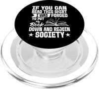 Me Vi Obligado a Dejar mi Libro Lectura Amante de los Libros PopSockets PopGrip para MagSafe