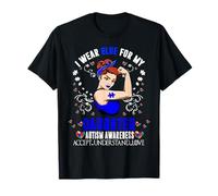 Me Visto de Azul para el Mes de concientización sobre el Camiseta